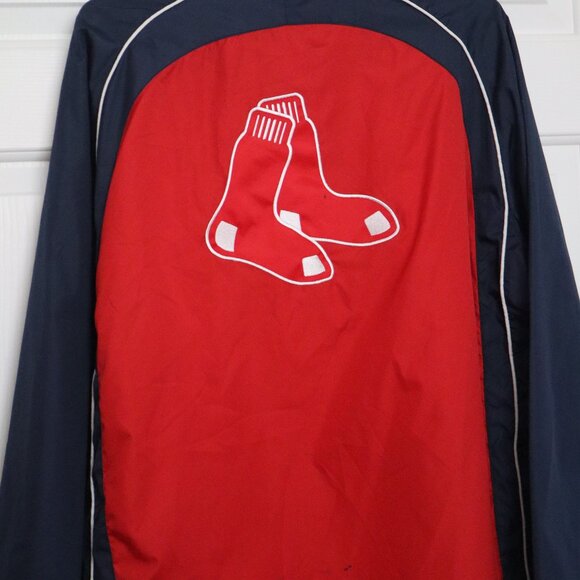 MLB Boston Socks Men's Hoodie/Windbreaker Size L Pockets. - Picture 4 of 8